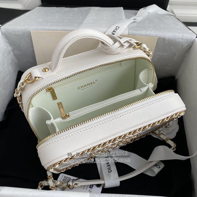Chanel女包 香奈兒專櫃最新款手提肩背大號化妝包 Chanel化妝盒子包 AS93343  djc4350